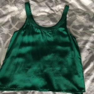 SALE Madewell silk tank green cami